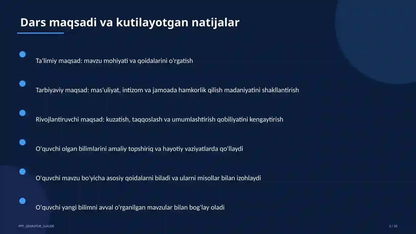 Algebra (7–11) — mustaqil o'rganish uchun 3