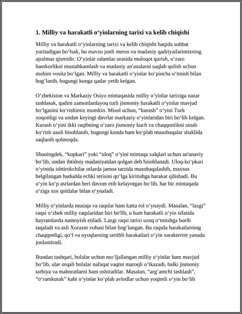 MILLIY VA HARAKATLI ÒYINLAR 3