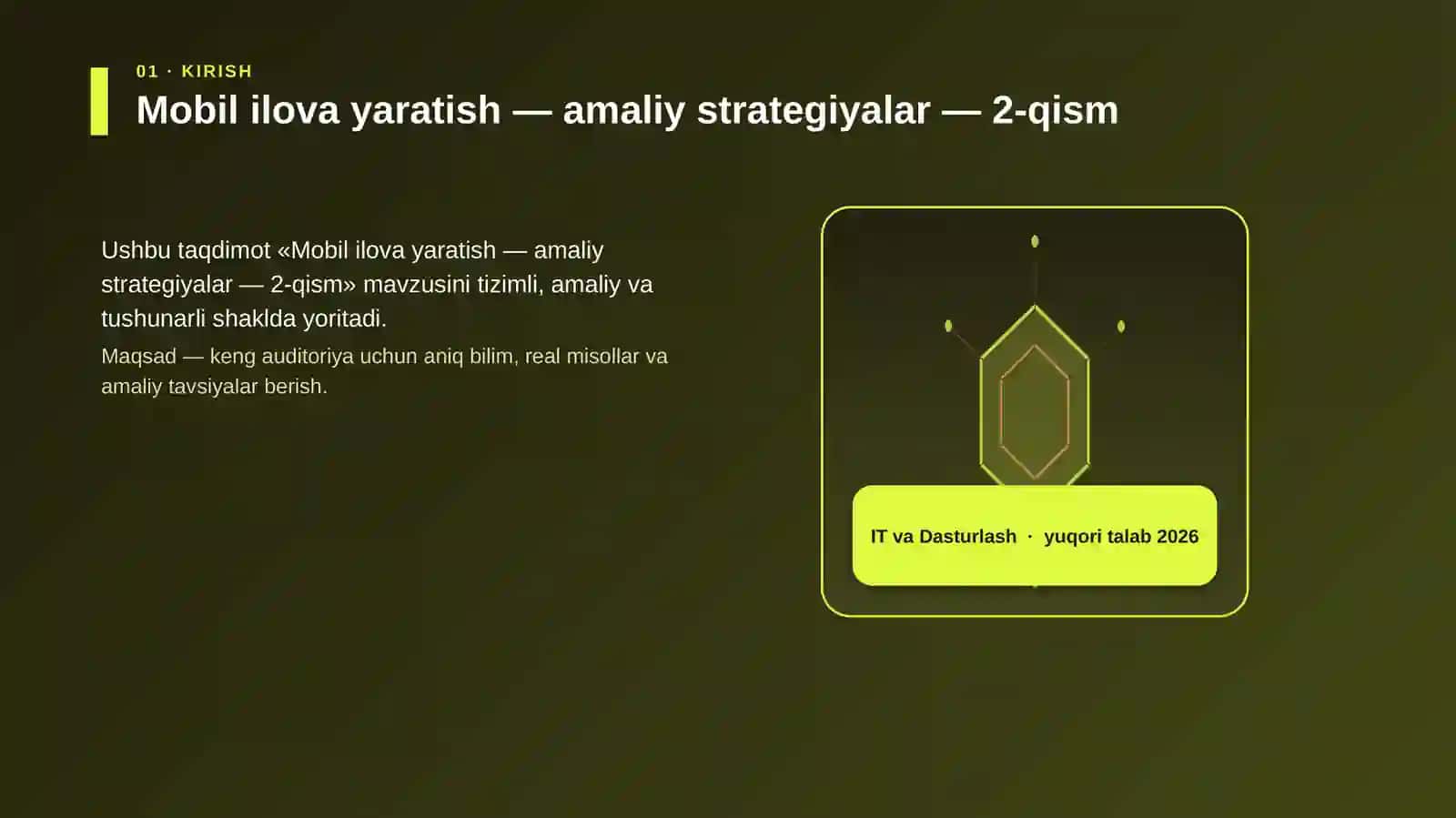 Mobil ilova yaratish - amaliy strategiyalar - 2-qism 3