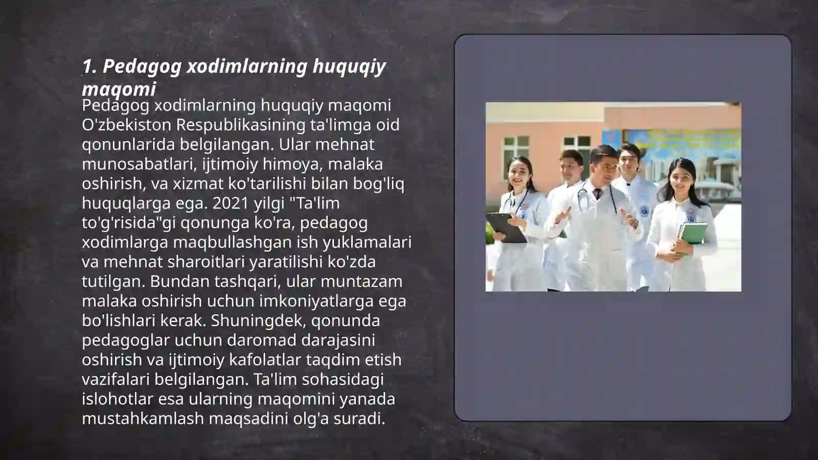 Pedagog xodimlarning huquqiy maqomi 3