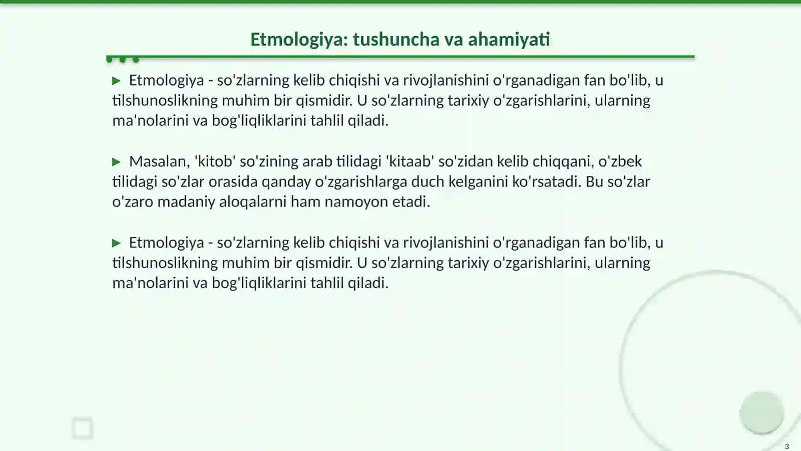Etmologiya fanidan slayd Dunyo xalqlari klassifikatsyasi 3