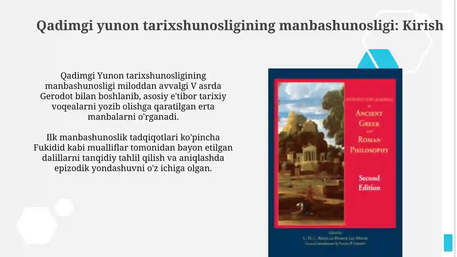 Qadimgi yunon tarixshunosligi manbashunosligi 3
