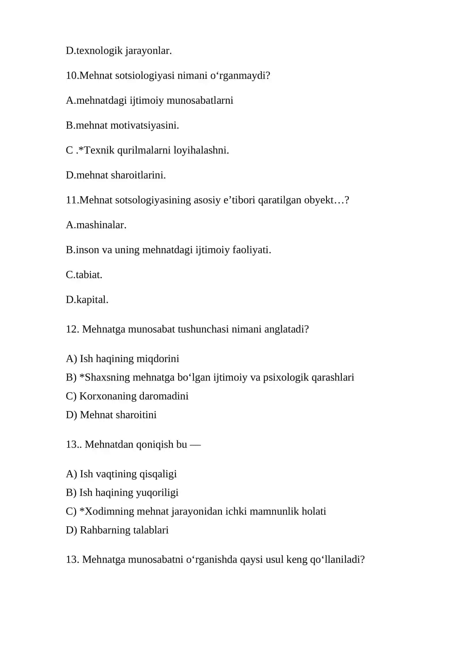 Mehnat va bandlik sotsiologiyasi 3