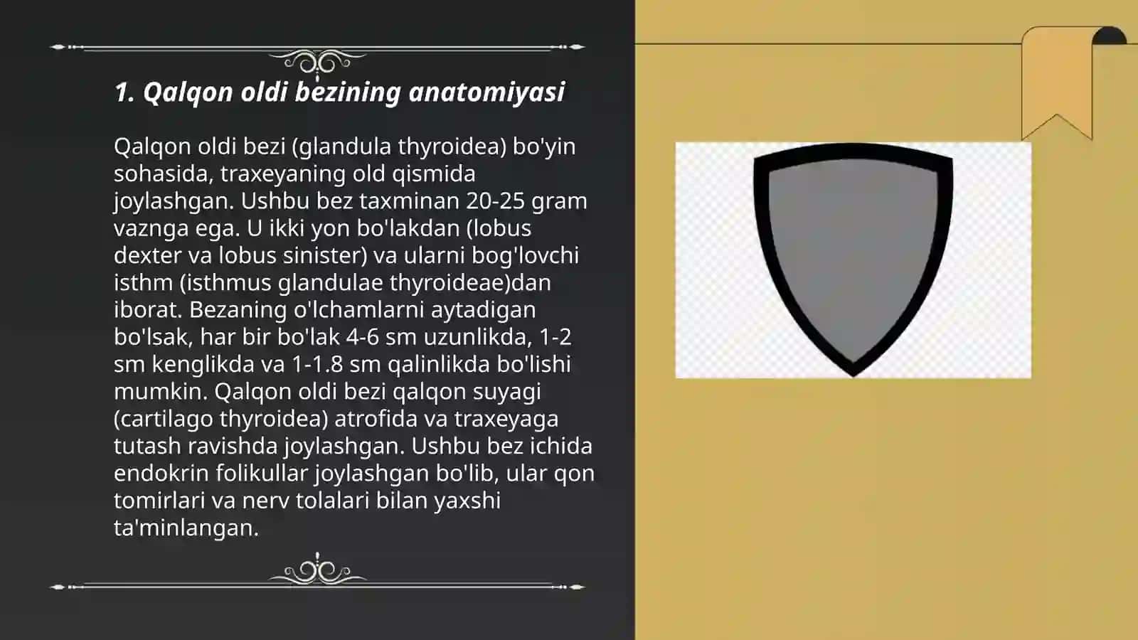 Qalqon oldi bezi 3