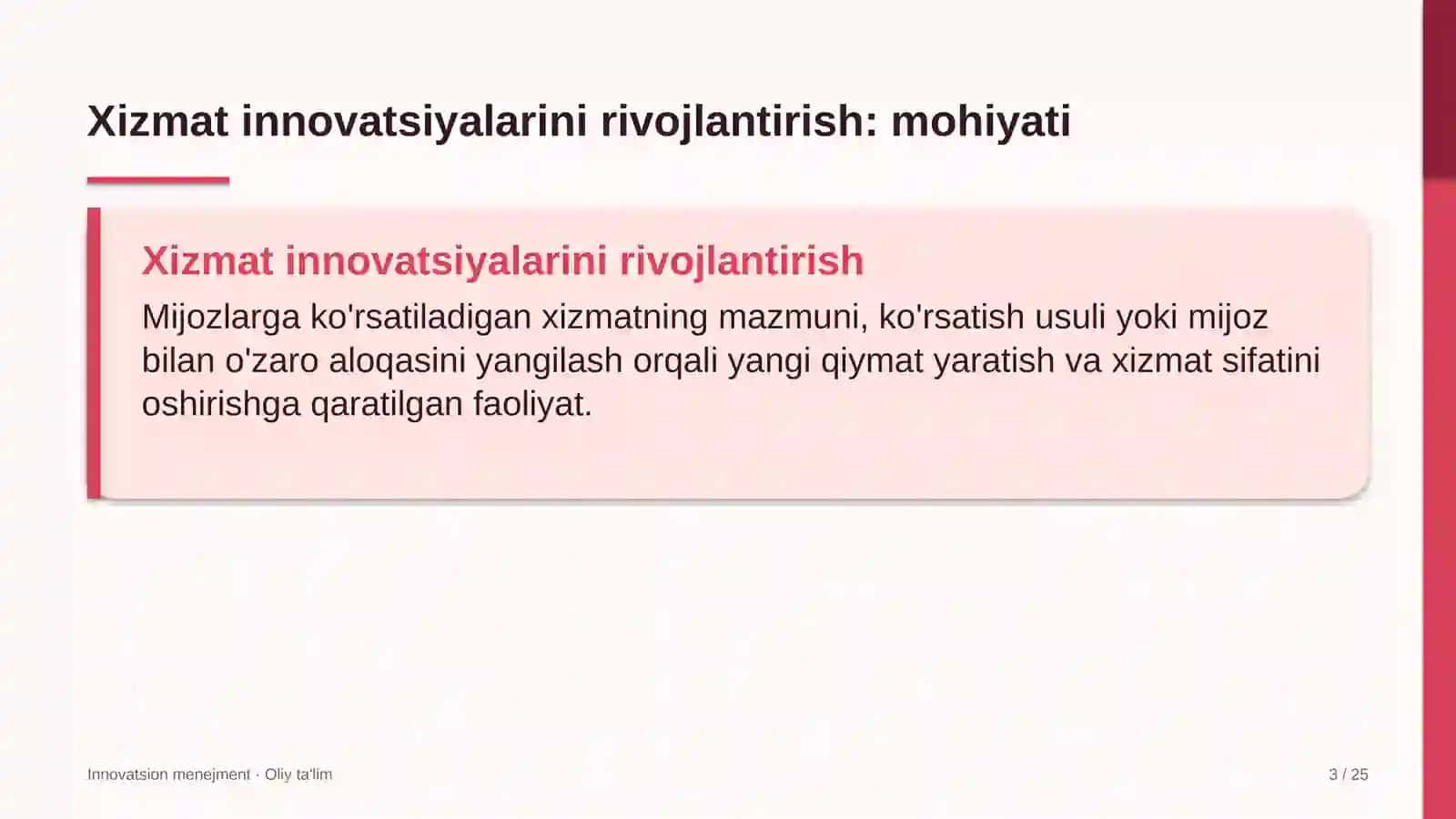 Koll-markazlarda xizmat innovatsiyalarini rivojlantirish 3