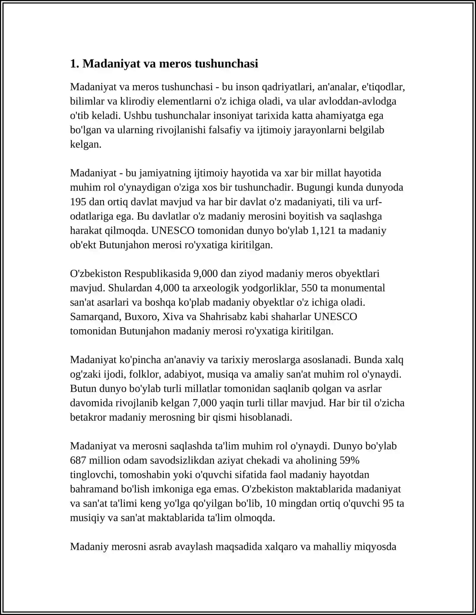 MADANIYAT TARAQIYOTIDA MEROSLIK VA VORISLIK 3