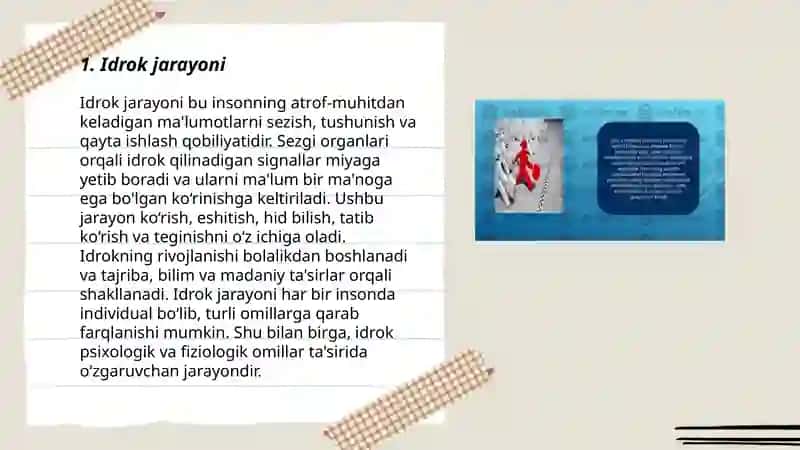 Idrok jarayoni 3