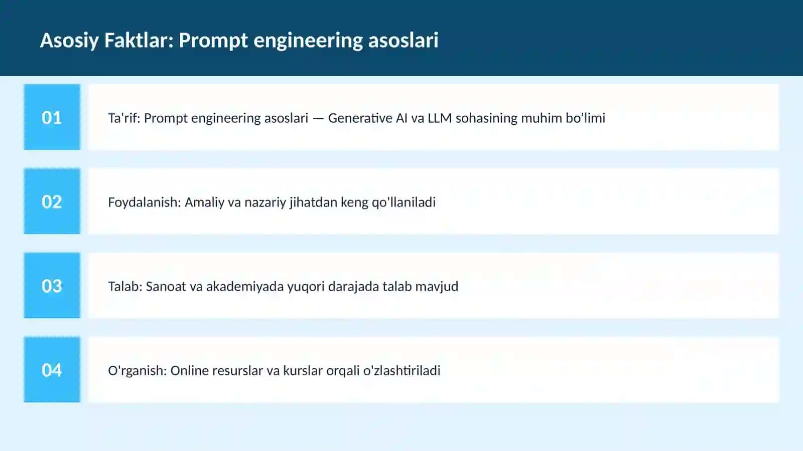 Prompt engineering asoslari 3