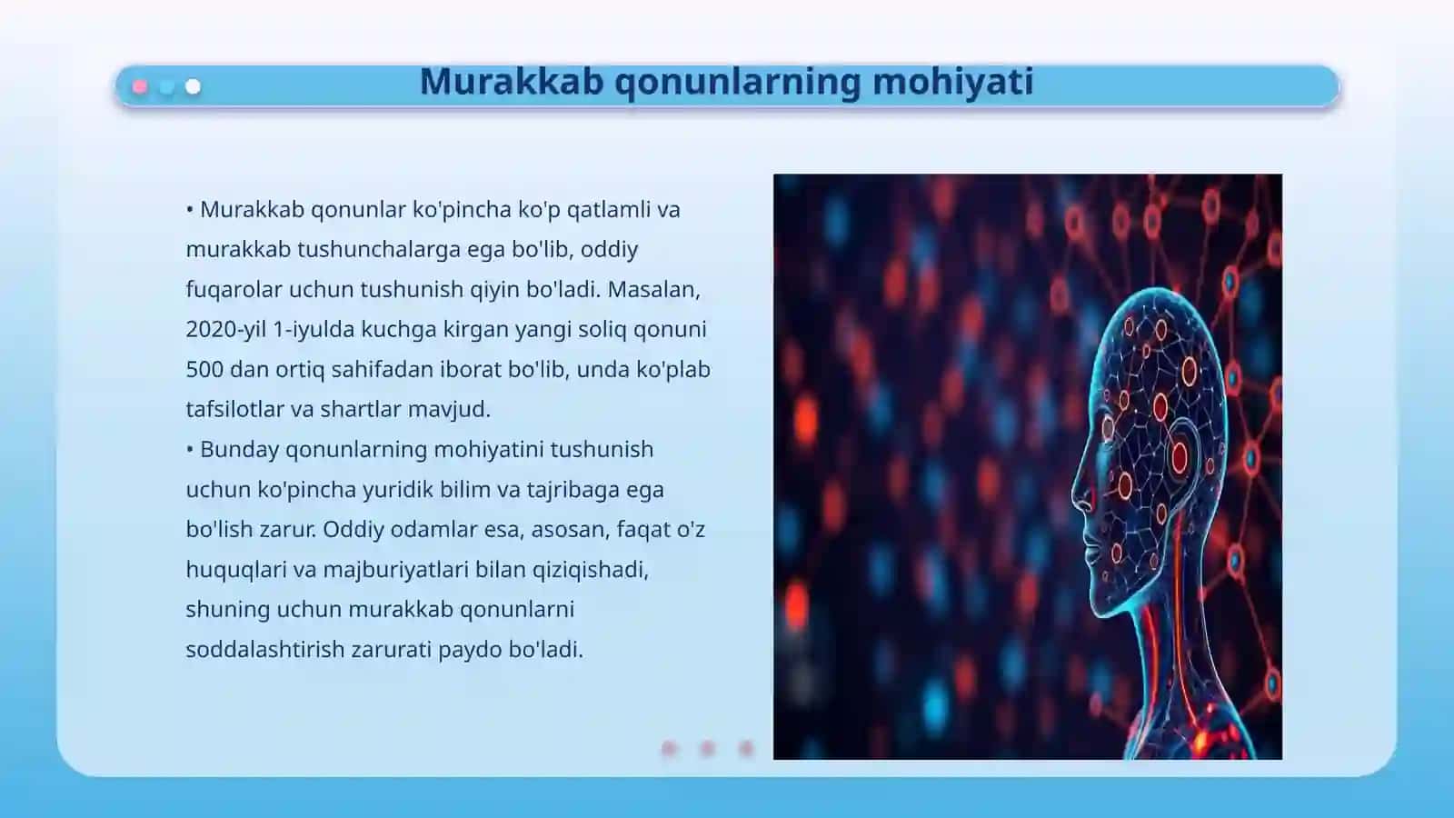 Murakkab qonunlarni oddiy odam tushuntirish 3