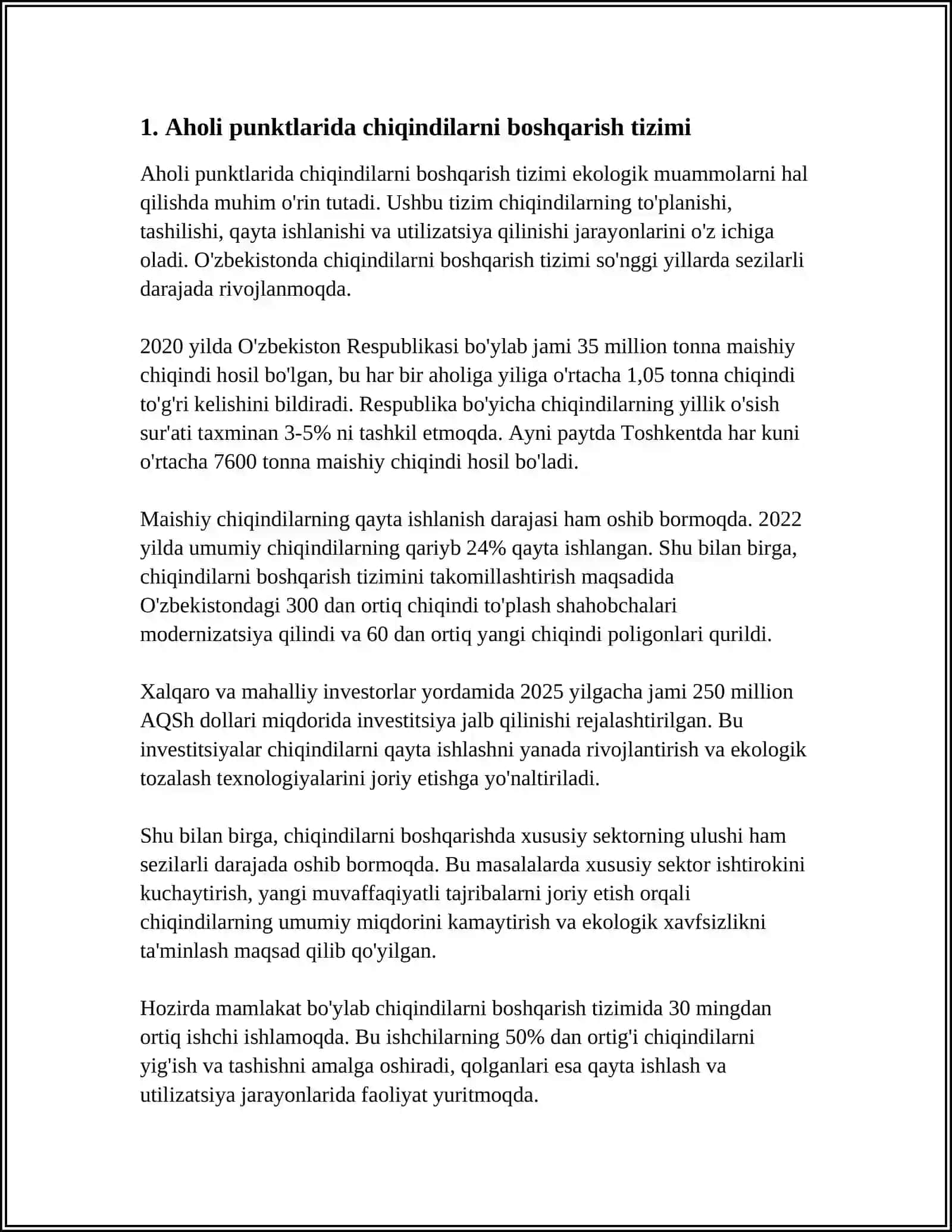 KICHIK SHAHARLARDA AXLAT YIG‘ISHNI OPTIMALLASHTIRISH UCHUN LOGISTIKA ILOVASI 3