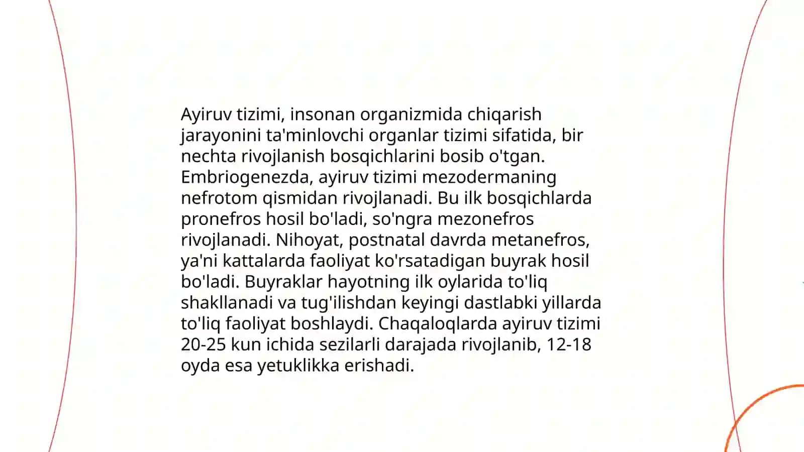 Ayiruv tizimining yoshga oid fiziologiyasi va gigiyenasi 3