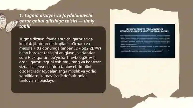 GUI komponentlarining foydalanuvchi tajribasiga tasirini ilmiy asosda tahlil qilish 3