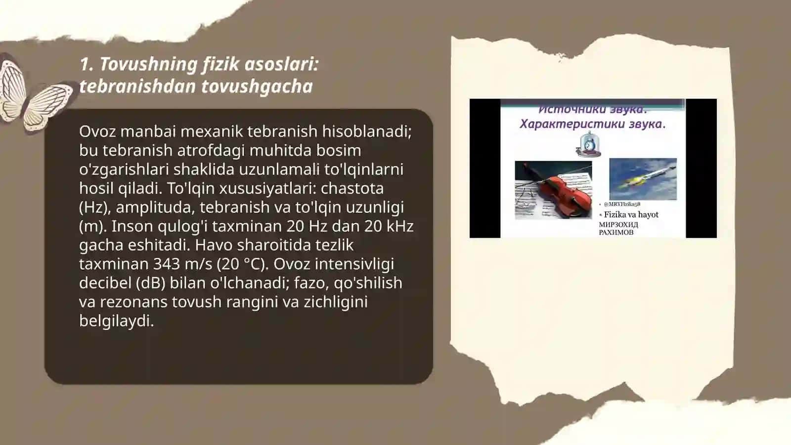 Tovush laboratoriyasi: Atrofimizdagi tovushlar qanday hosil boʻlishini oʻrganish 3