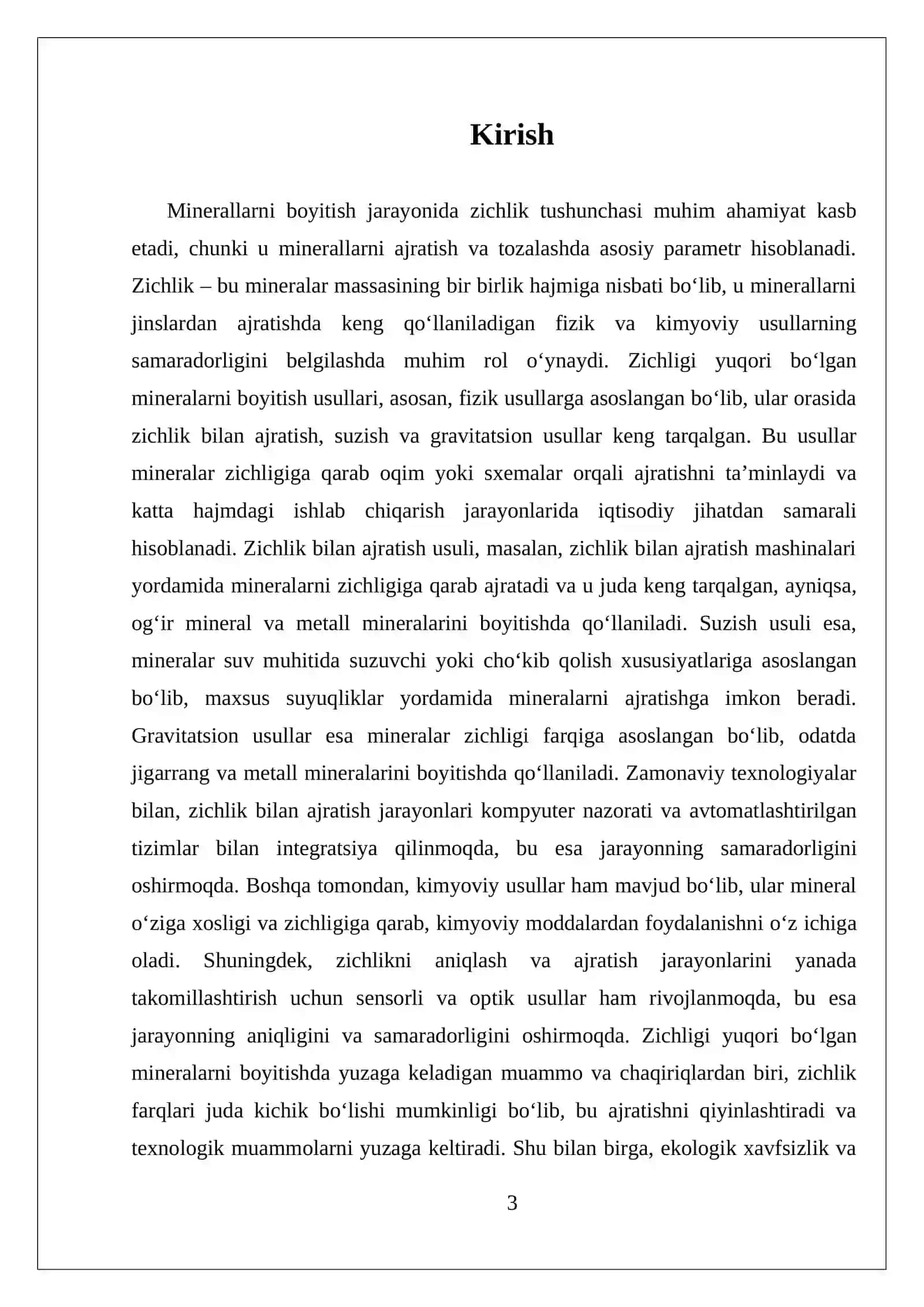 ZICHLIGI YUQORI BO'LGAN MINERALARNI BOYITISH USULARI 3