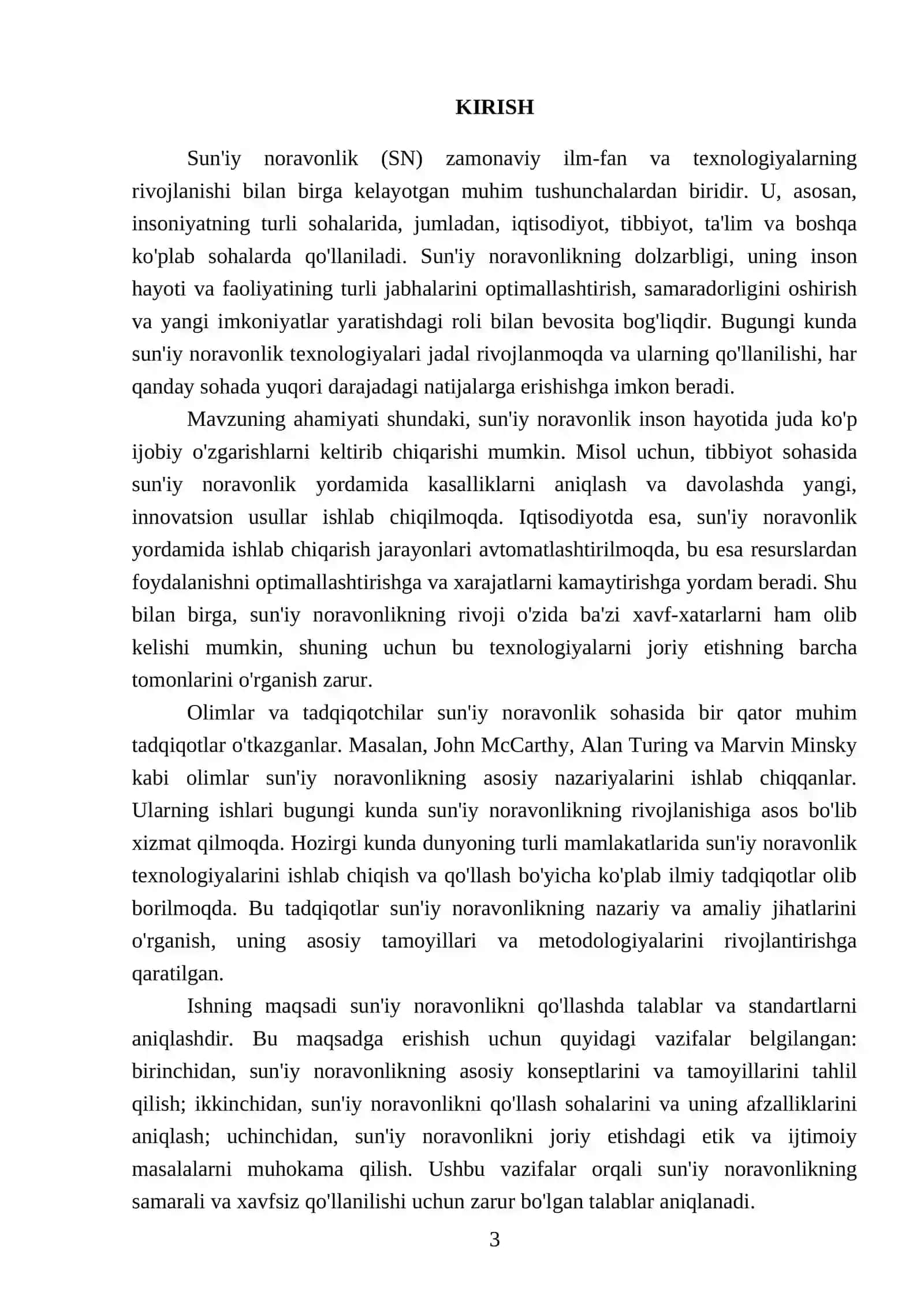 Sun'iy noravonlikni qoʻllash uchun talablar 3