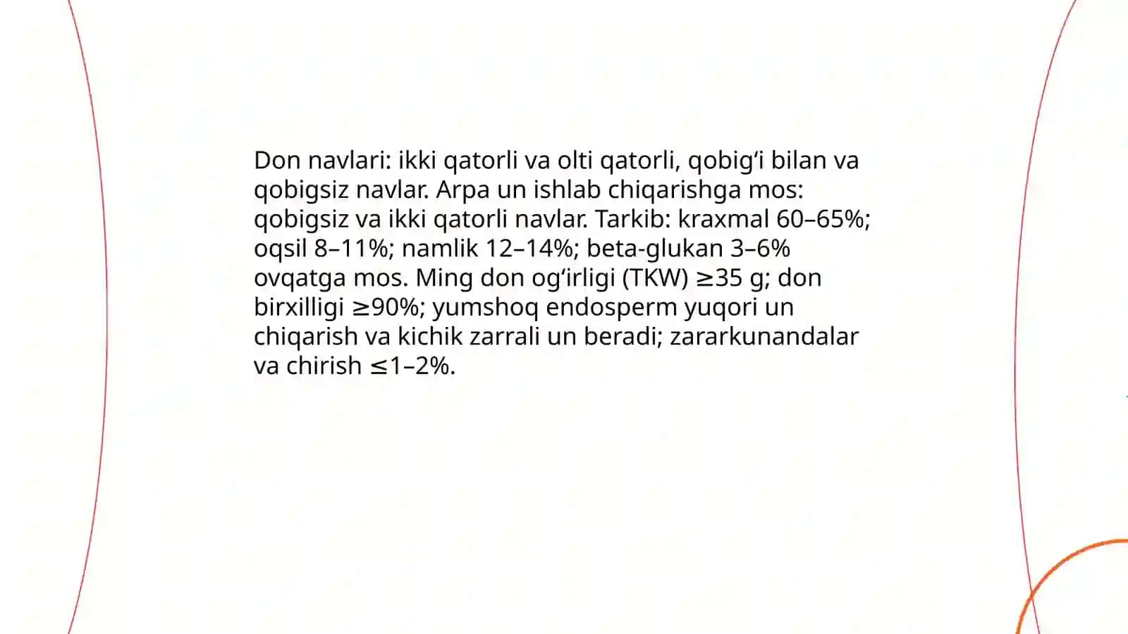 Arpa un ishlab chiqarish texnologiyasi 3