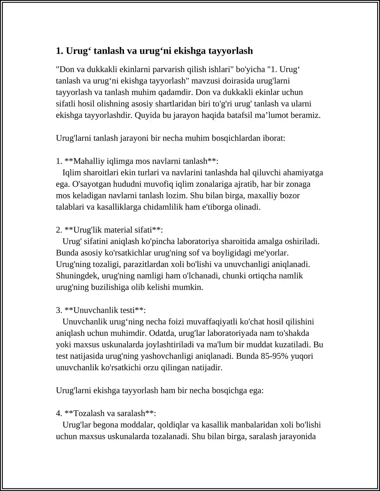 DON VA DUKKAKLI EKINLANI PARVARISH ISHLARI 3
