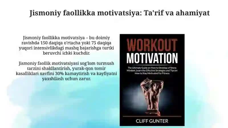 Jismoniy faollik motivatsiyasi: Asoslar va ta'sirlar 3