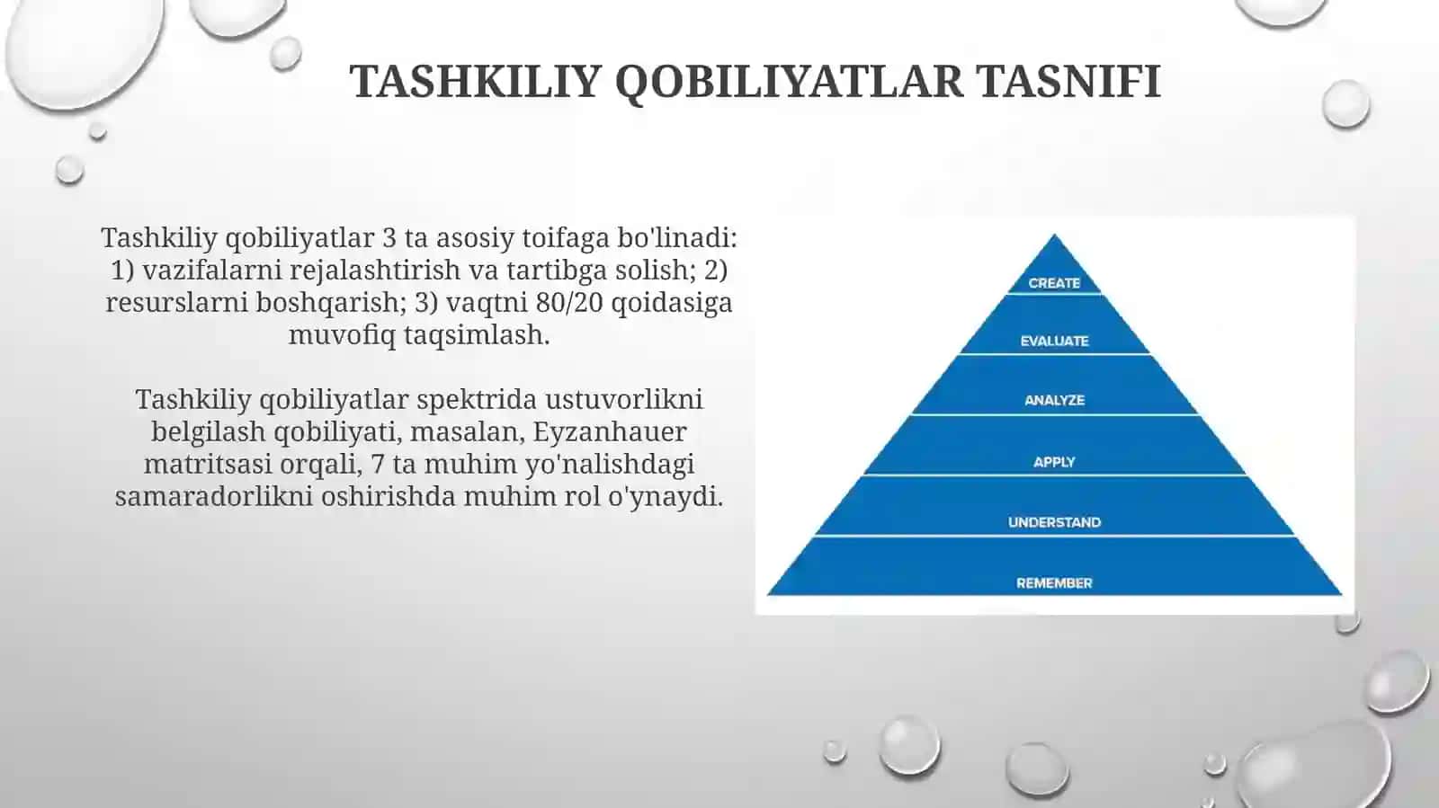 Tashkiliy qobiliyatlarning rivojlantirilishi 3