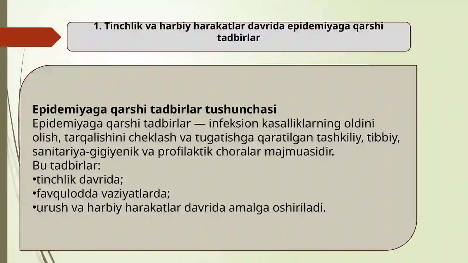 Bakteriologik(biologik) o'choqda epidemiyaga qarshi chora-tadbirlarni tashkil etish 3