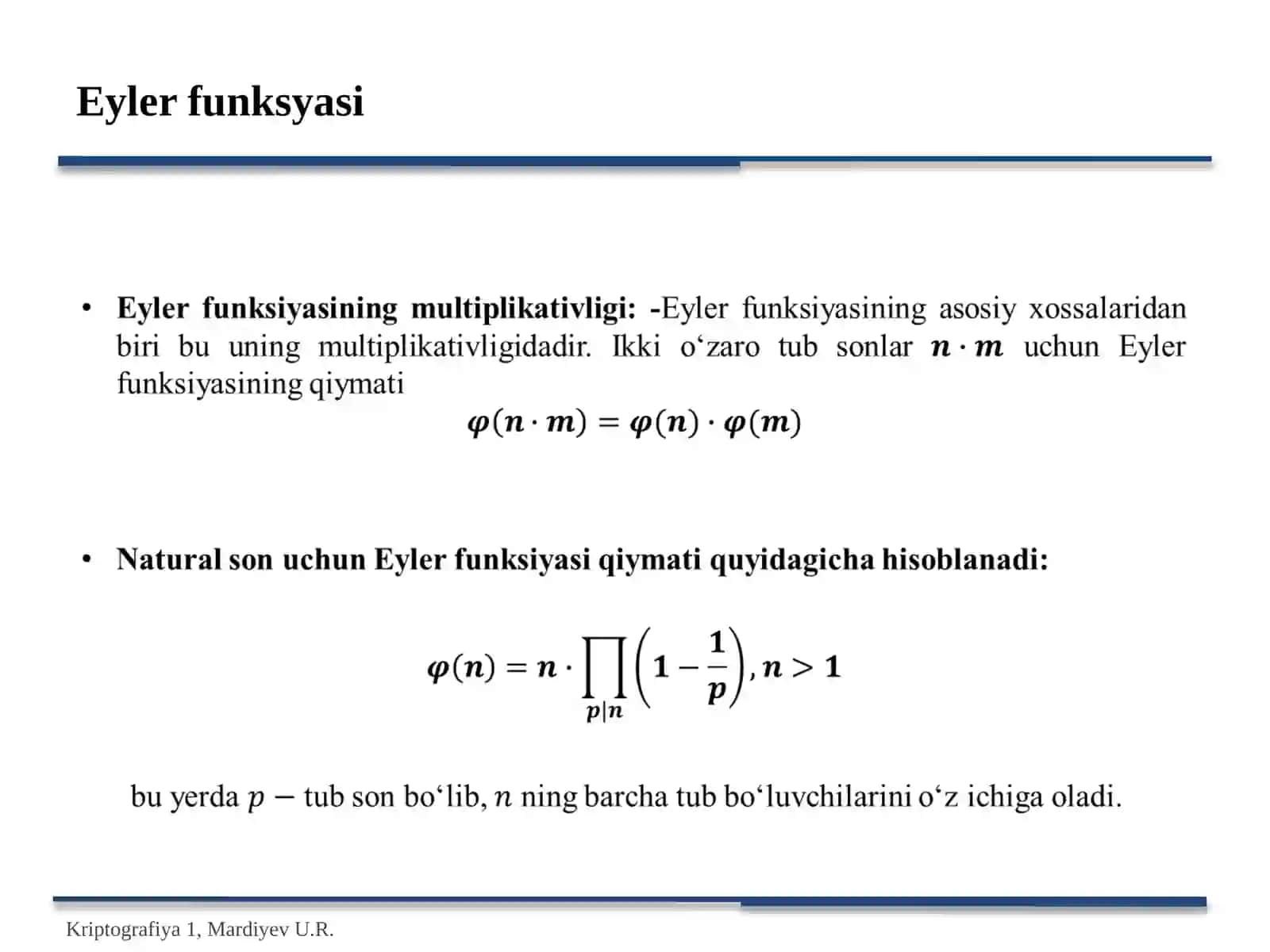 Eyler funksiyasi 3