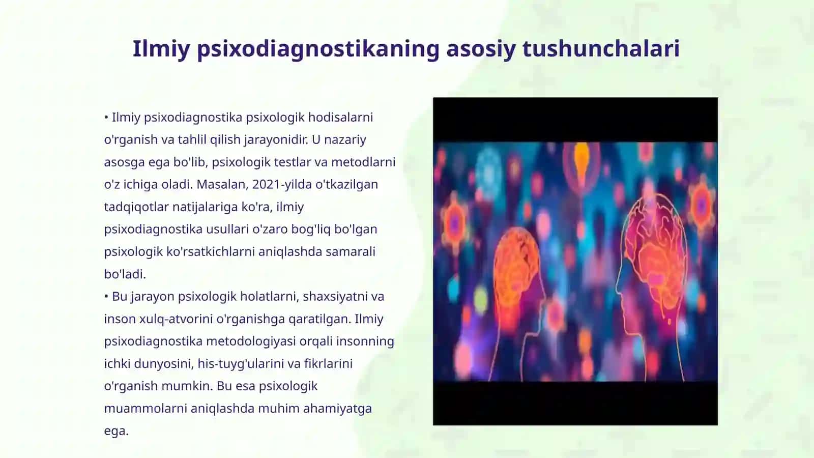 Ilmiy psixodiagnostika bilan amaliy psixodiagnostikaning oʻzaro aloqalari 3