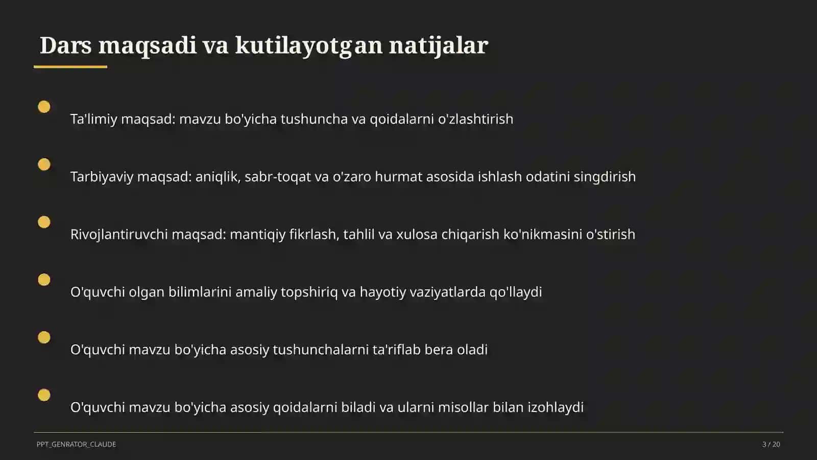 Huquq va iqtisodiyot asoslari (9– 11) — o'qituvchilar uchun 3