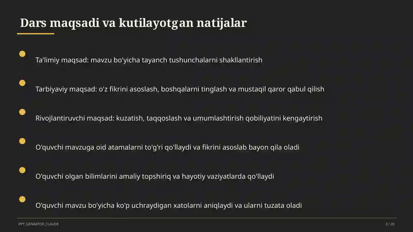 Matematika (5–6) — takrorlash darsi uchun 3