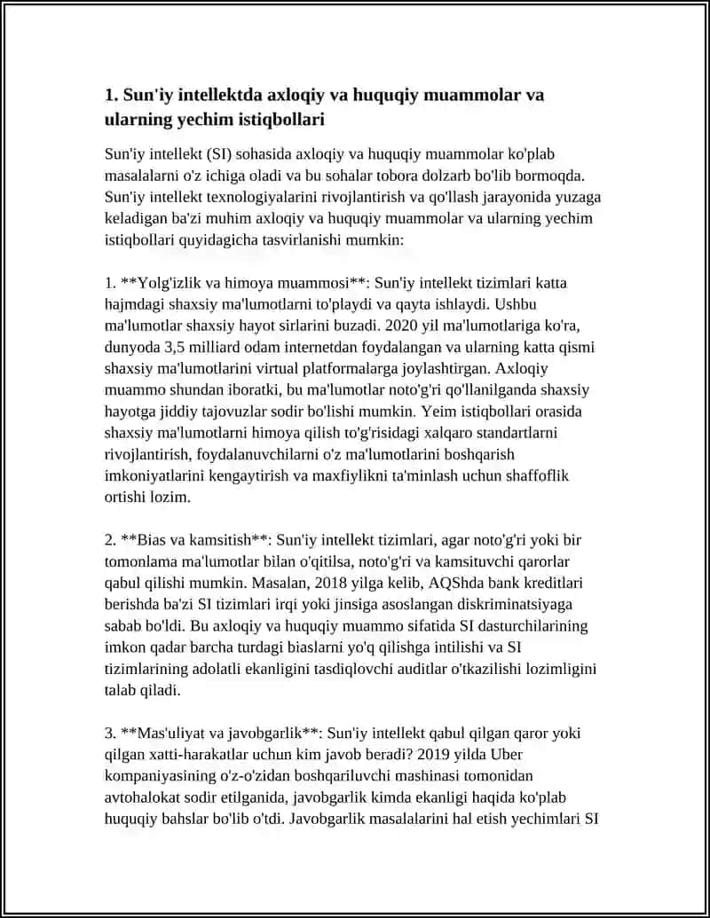 SUNIY INTELLEKT: MUAMMOLAR VA ISTIQBOLLAR 3
