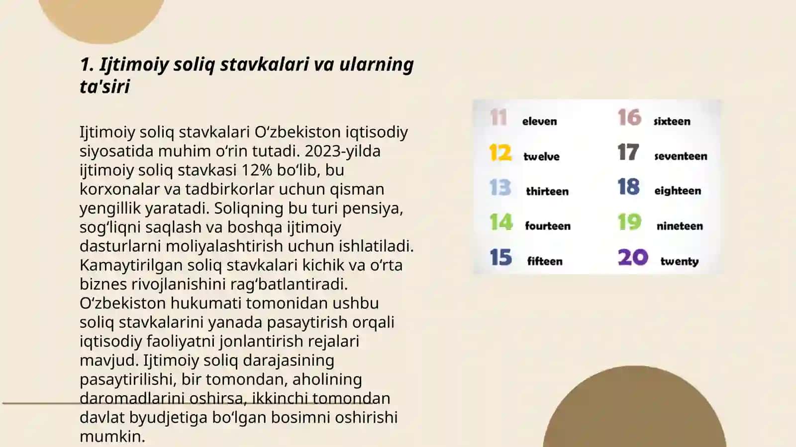 Suv resurslaridan foydalanish uchun soliq, mol-mulk solig'i, yer solig'i, ijtimoiy soliq 3
