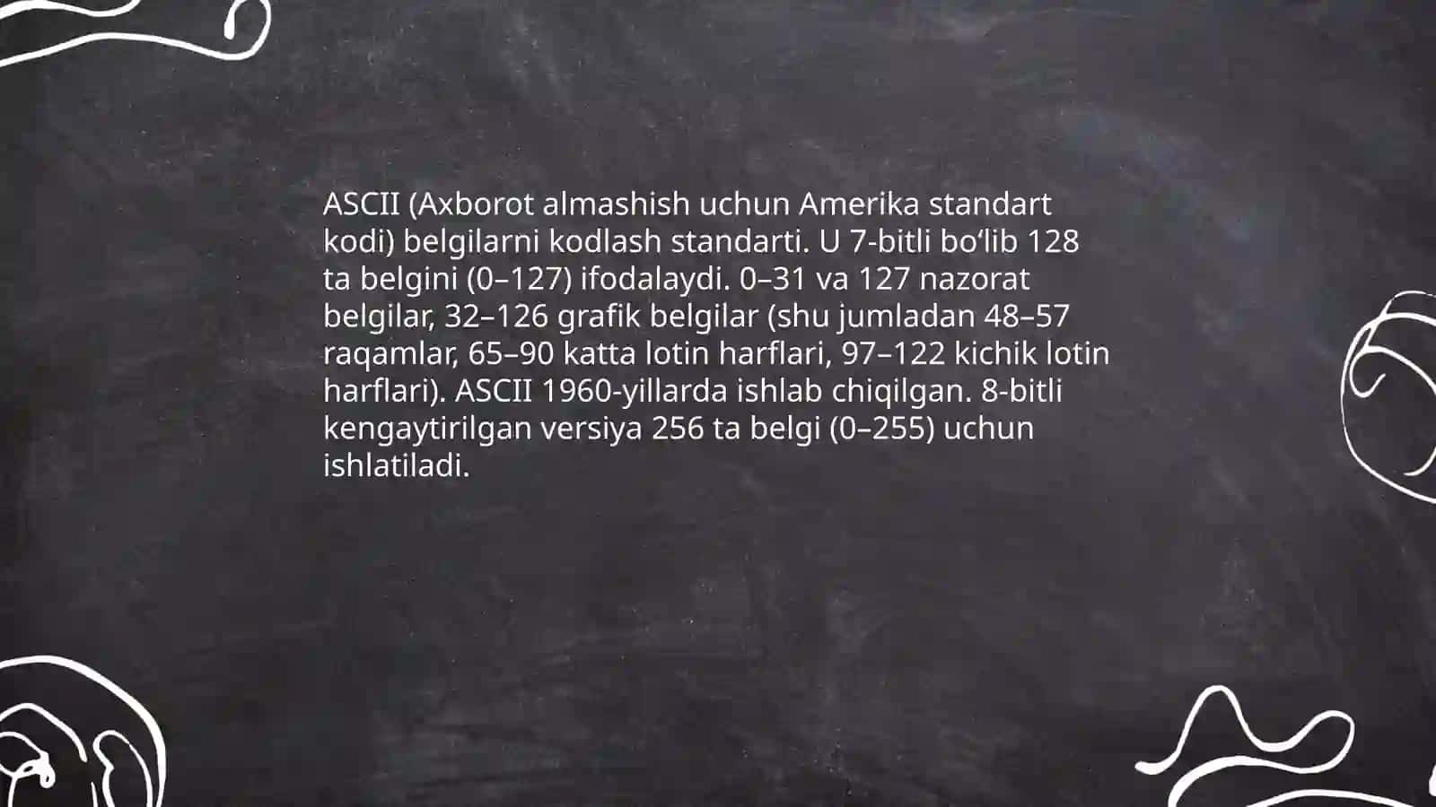 Axborotni kodlash turlari 3