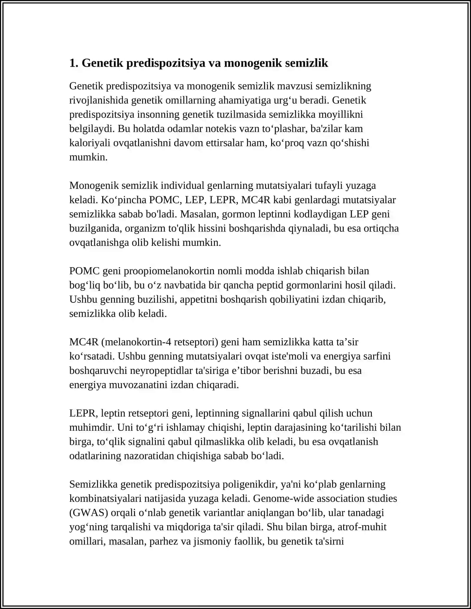 SEMIZLIKNI RIVOJLANISHIDA GENETIK OMILLARNING ROLI 3