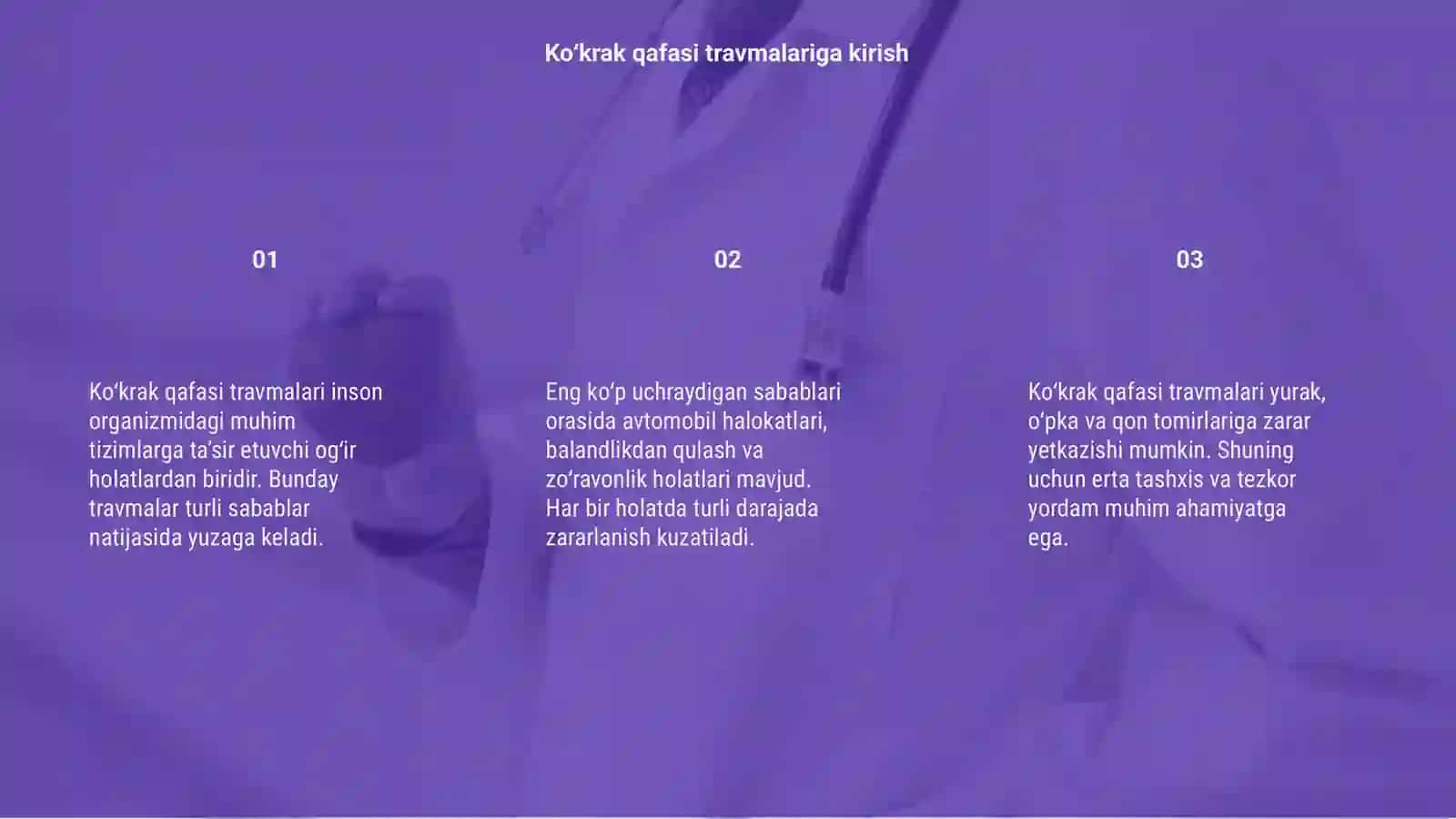 Ko'krak qafasi travmalari 3