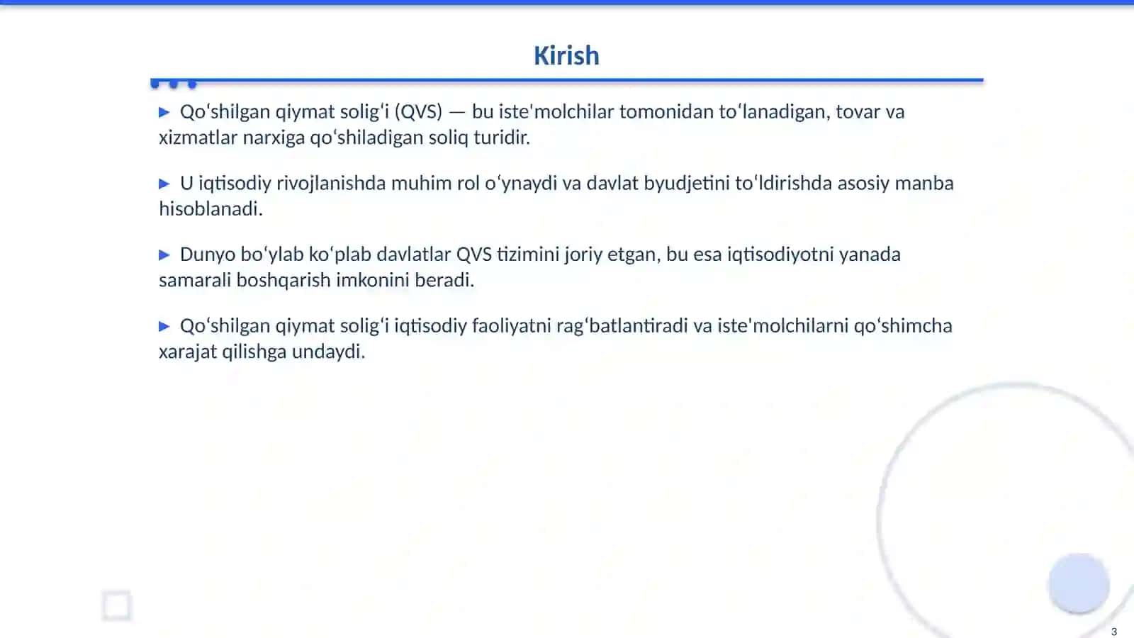 Qo‘shilgan qiymat solig‘i: Asosiy tushunchalar va amaliyot 3