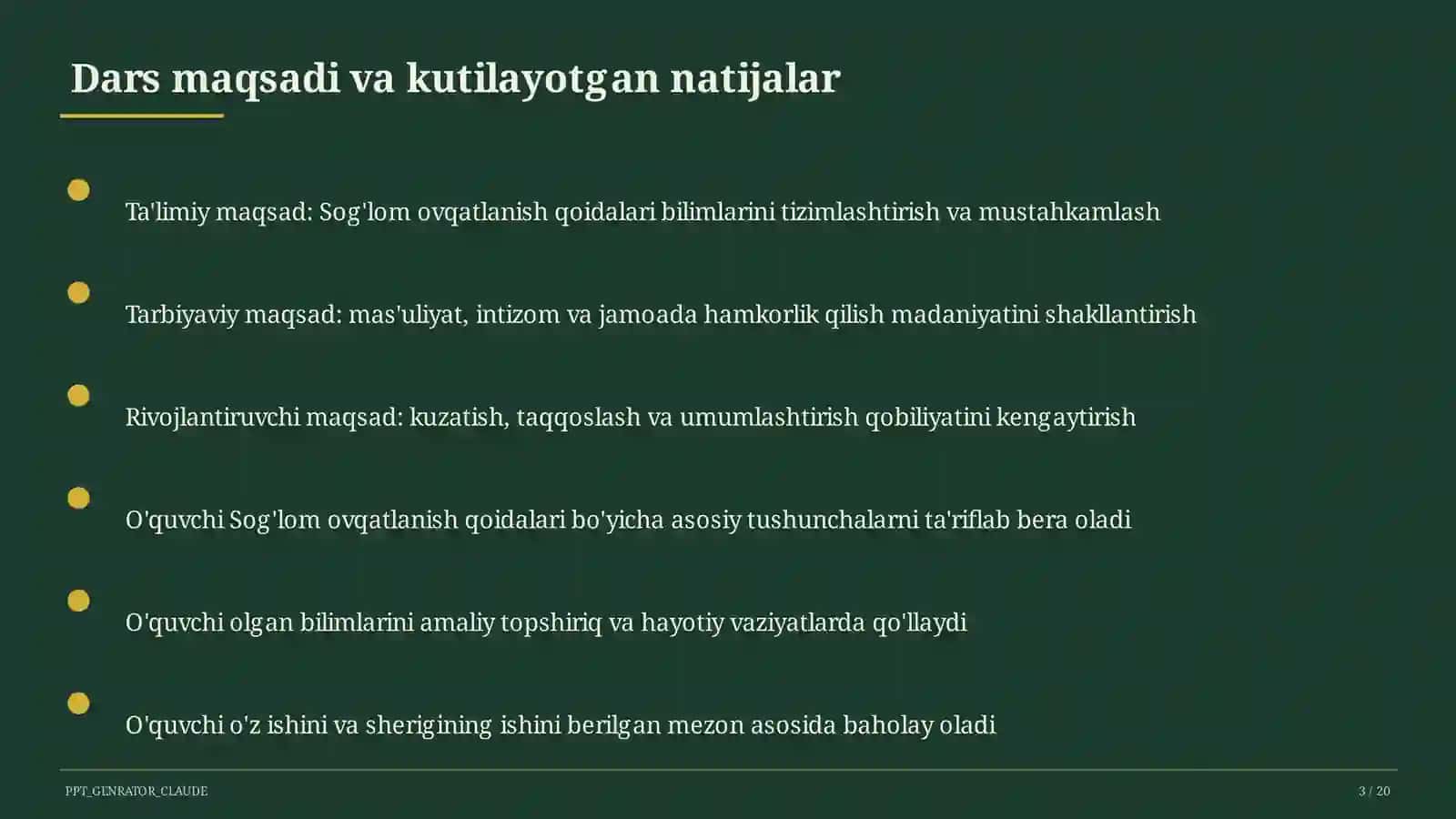 Sog'lom ovqatlanish qoidalari 3