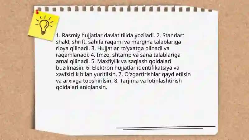 Davlat tilida ish yuritish 3