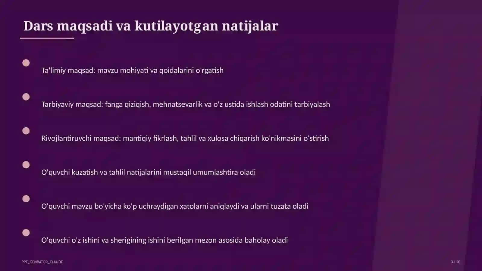 Natural ko'rsatkichli daraja va uning xossalari (7-sinf) 3