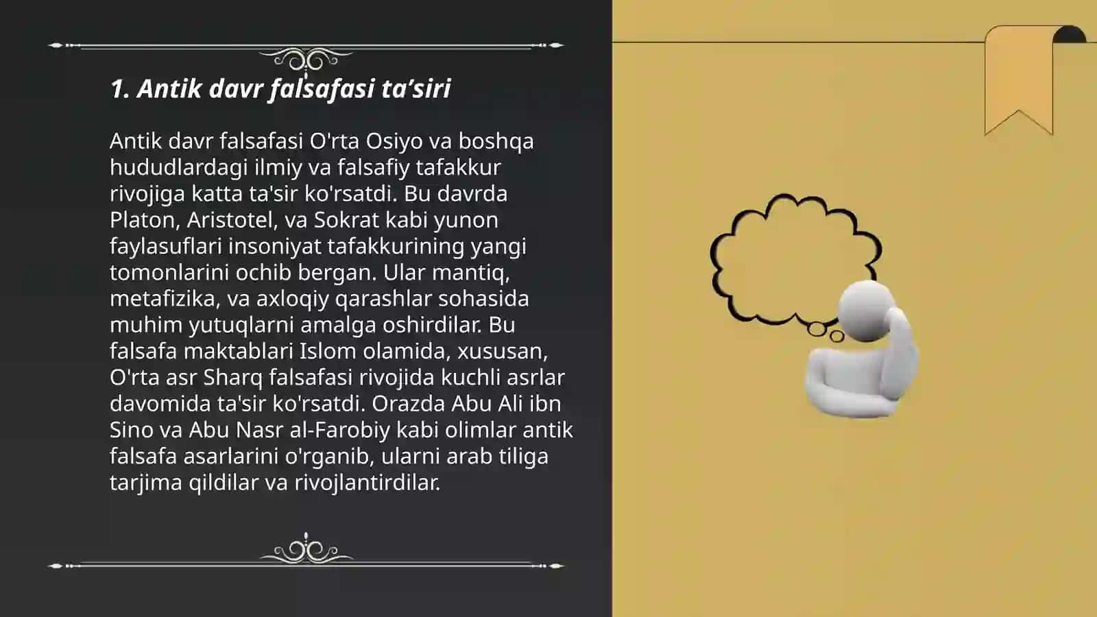 Ilk òrta asr Sharq falsafasi va uygʻonishi 3