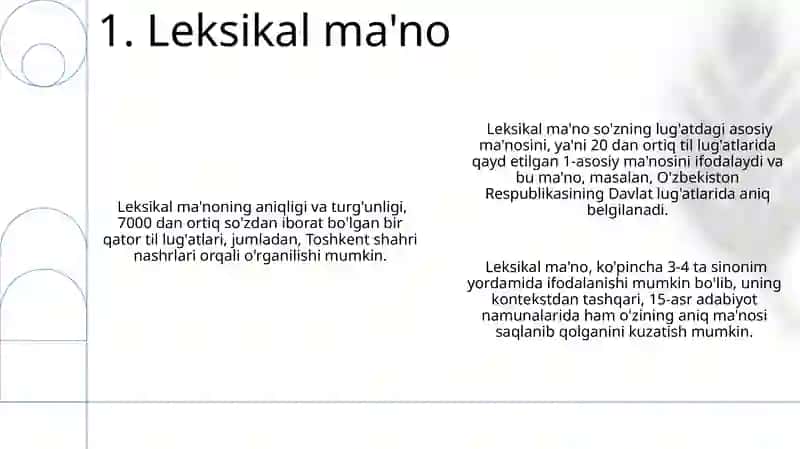 Leksikal ma'no 3