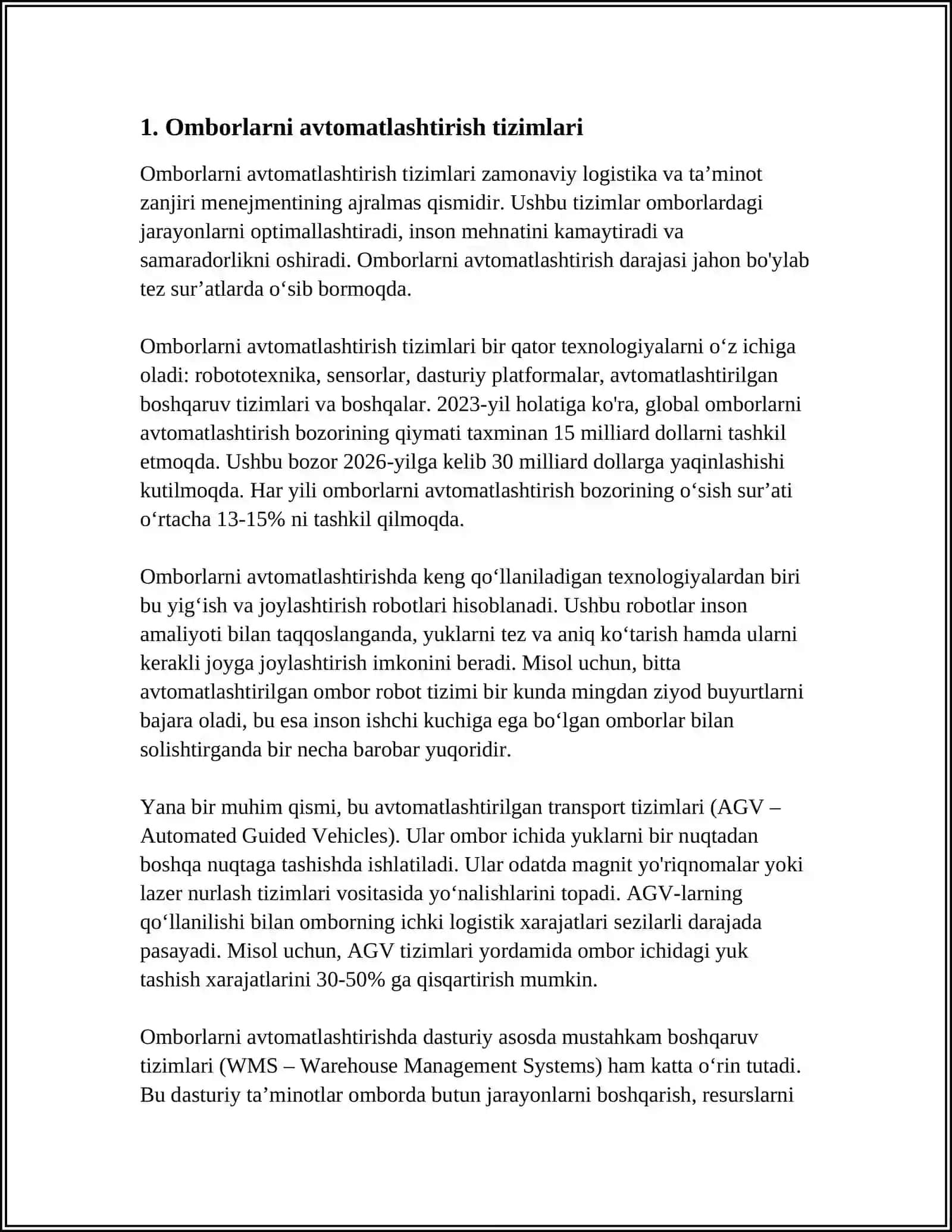 SAQLASH OMBORLARIDA FOYDALANADIGAN USKUNA VA TEXNIKALAR TURLARI 3