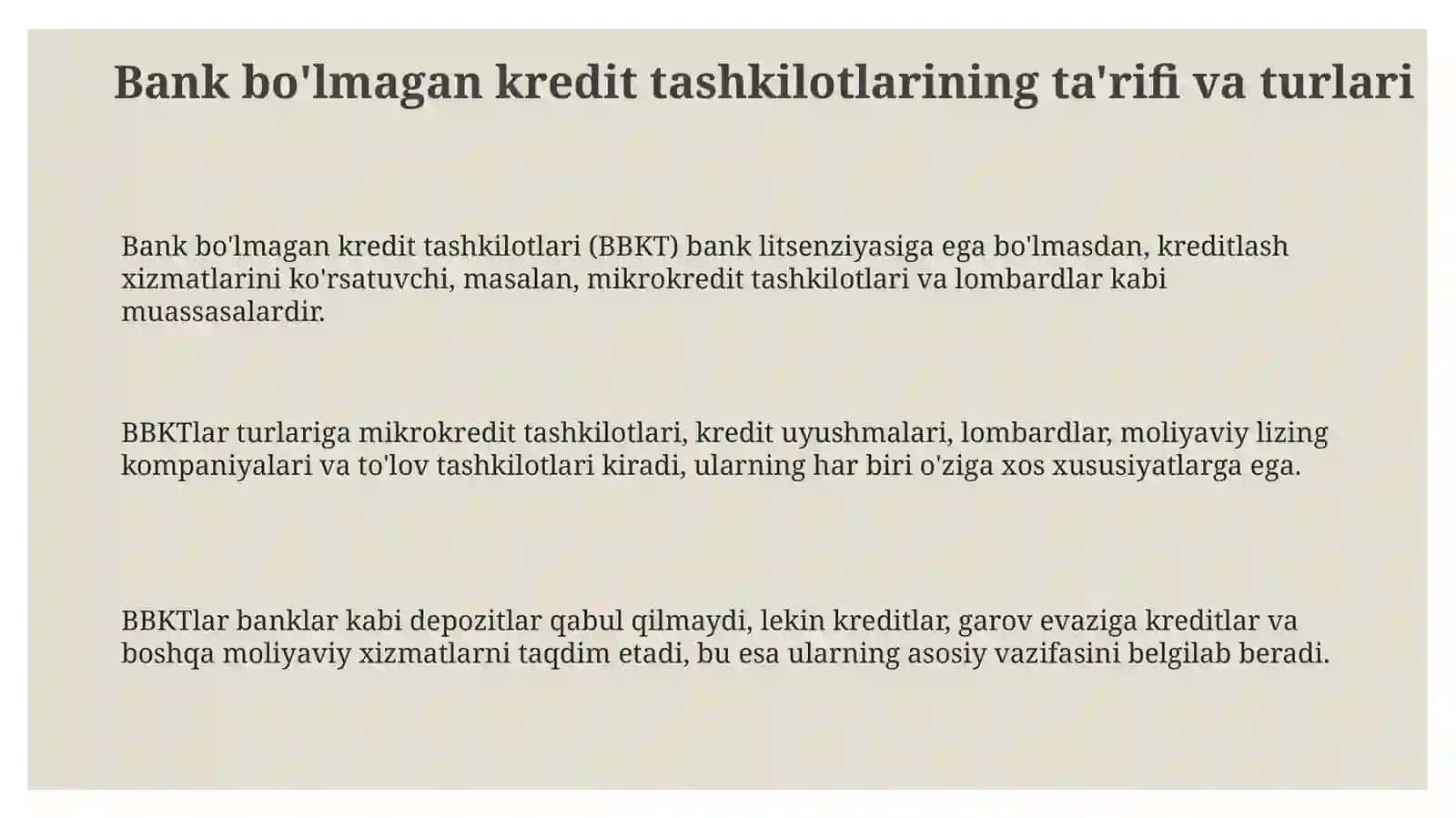Нобанккредитташкилотларивауларфаолиятинингхукукийасослари 3