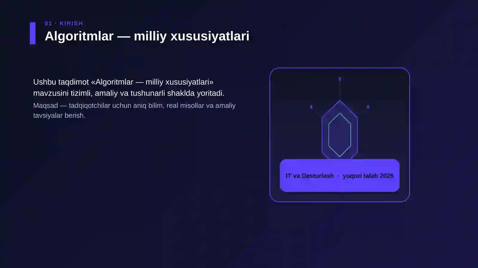 Algoritmlar — milliy xususiyatlari 3