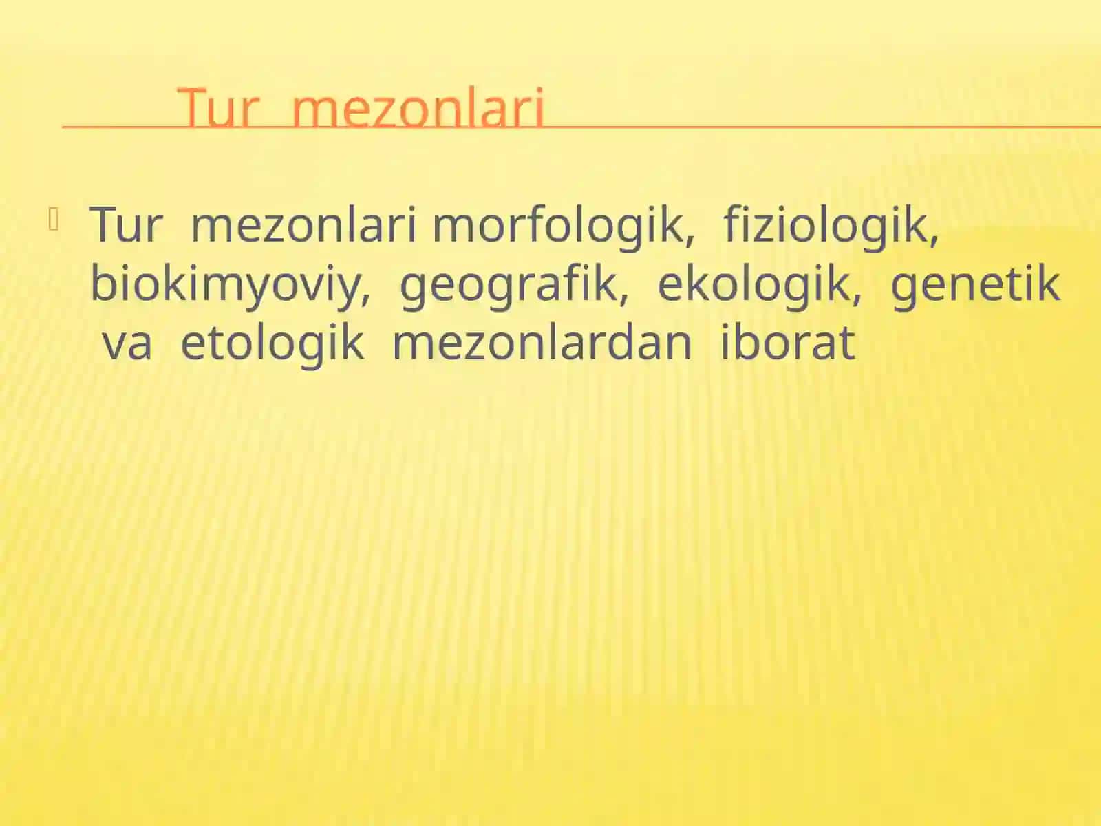 Tur evolutsiyasining asosiy bosqichlari 3