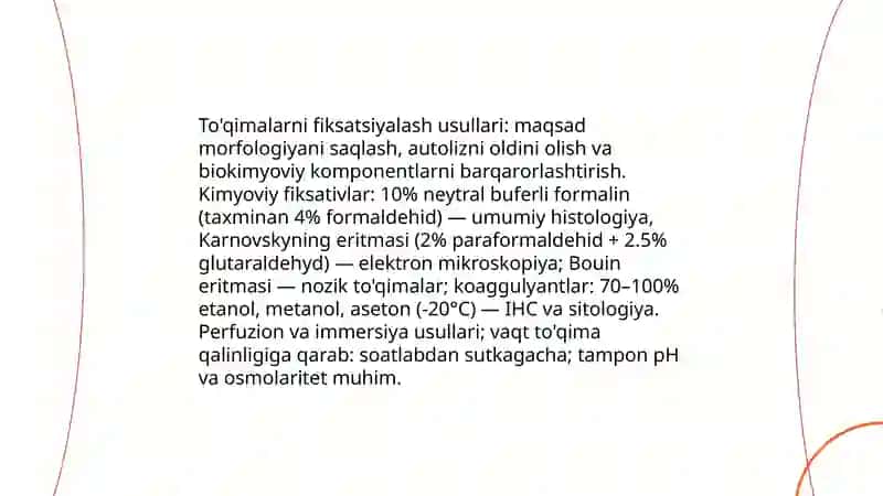 Gistopreparatlar tayyorlash va turli mikroskoplarda o'rganish 3