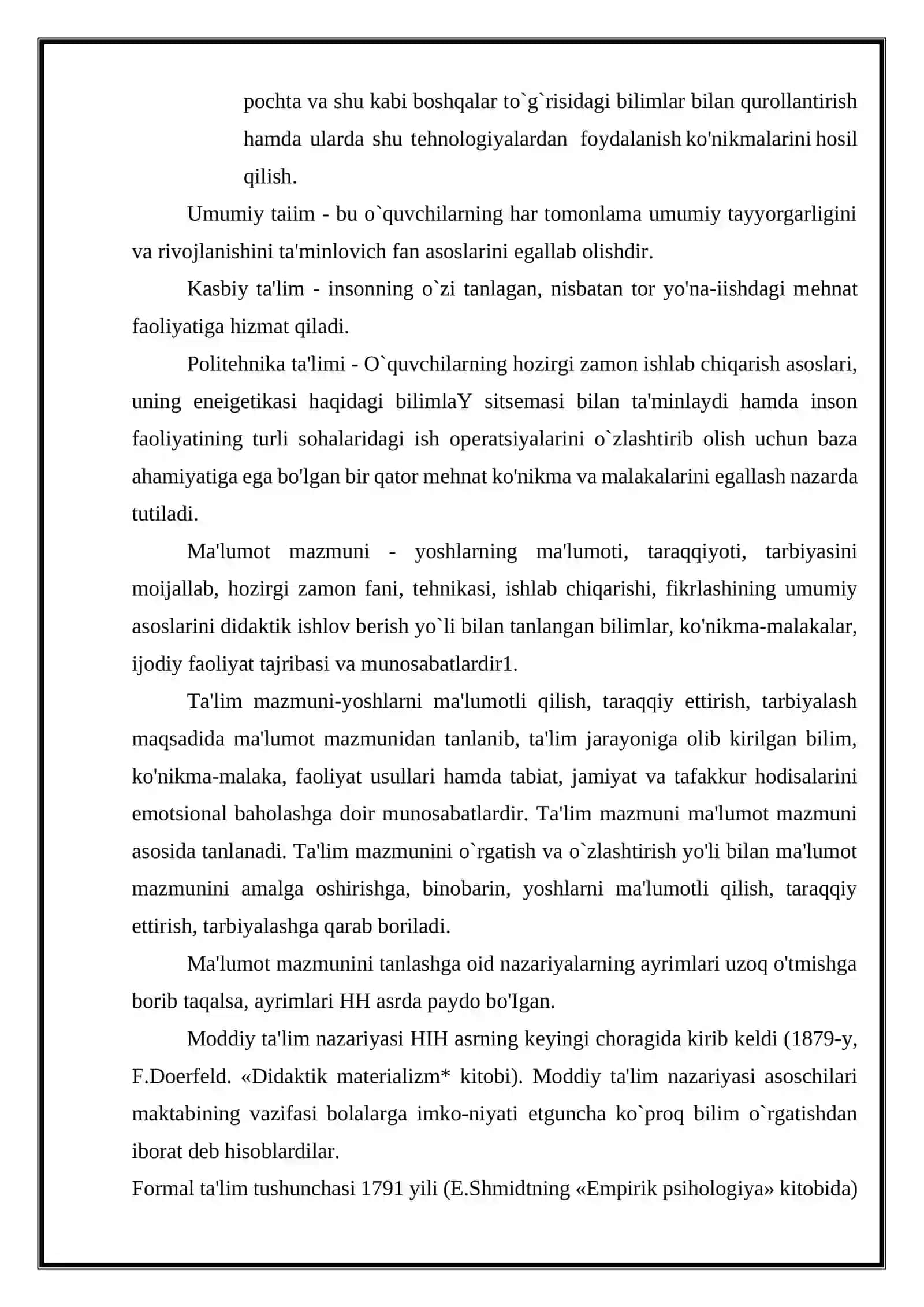 Zamonaviy ta'lim mazmuni va ta'limning tashkiliy shakllari. 3