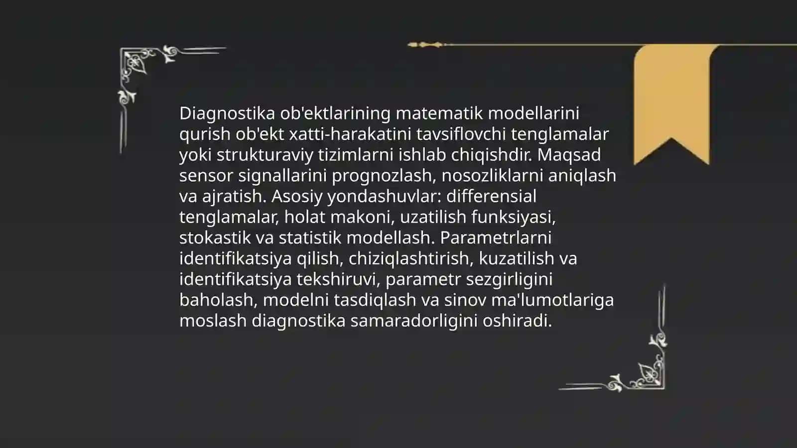 Diagnostika ob'ektlarining modellari 3