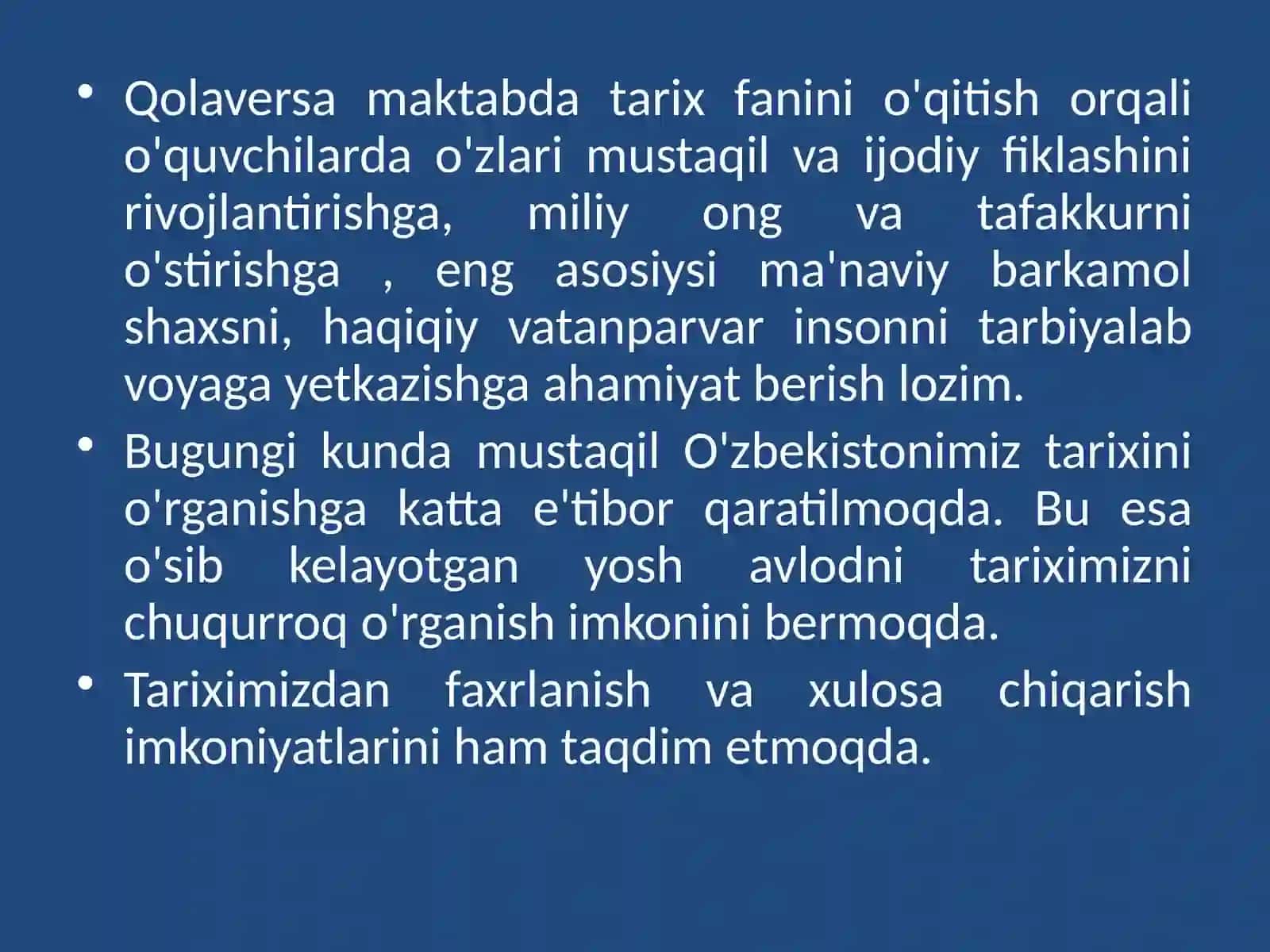 Tarixning amaliy usullari 3