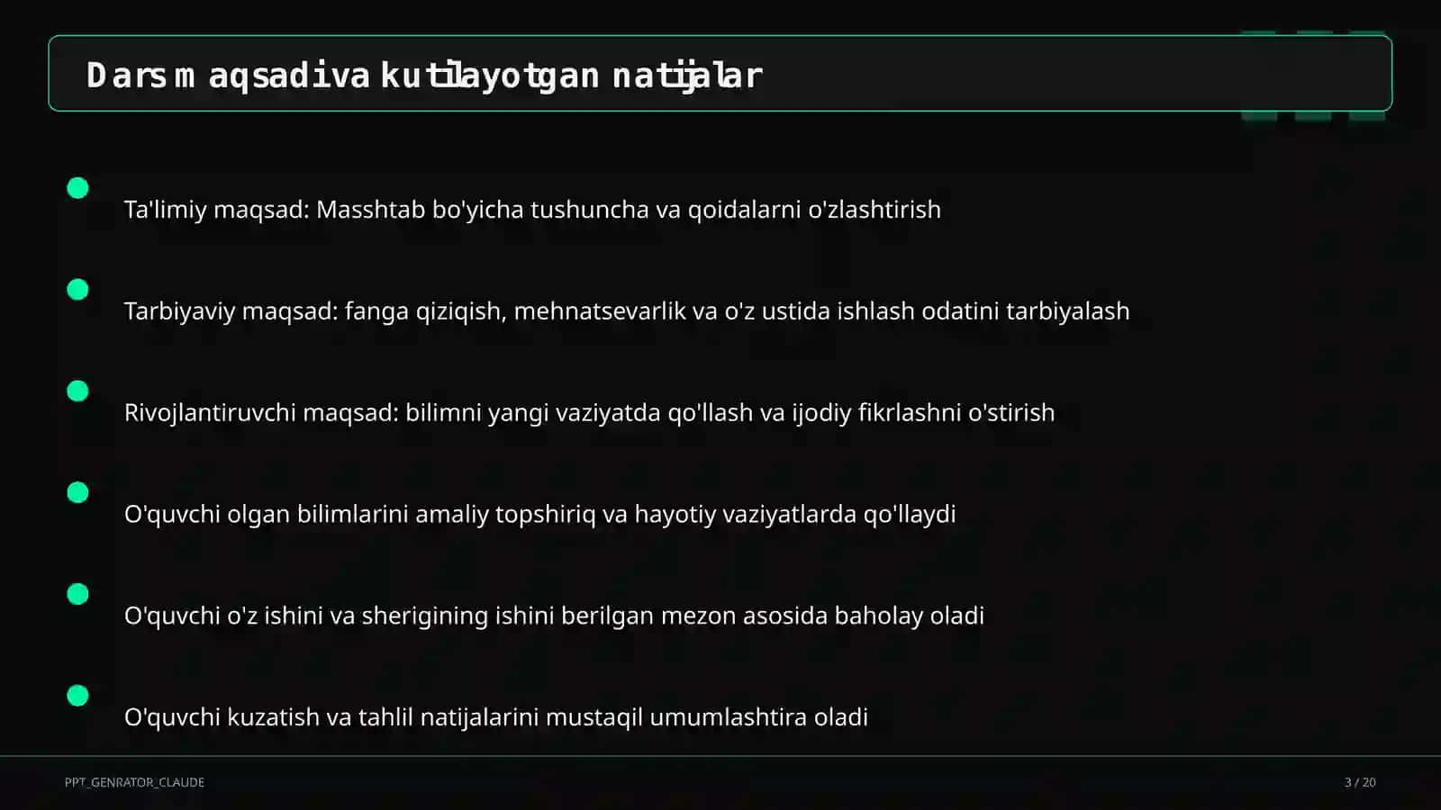 Masshtab (6-sinf) 3