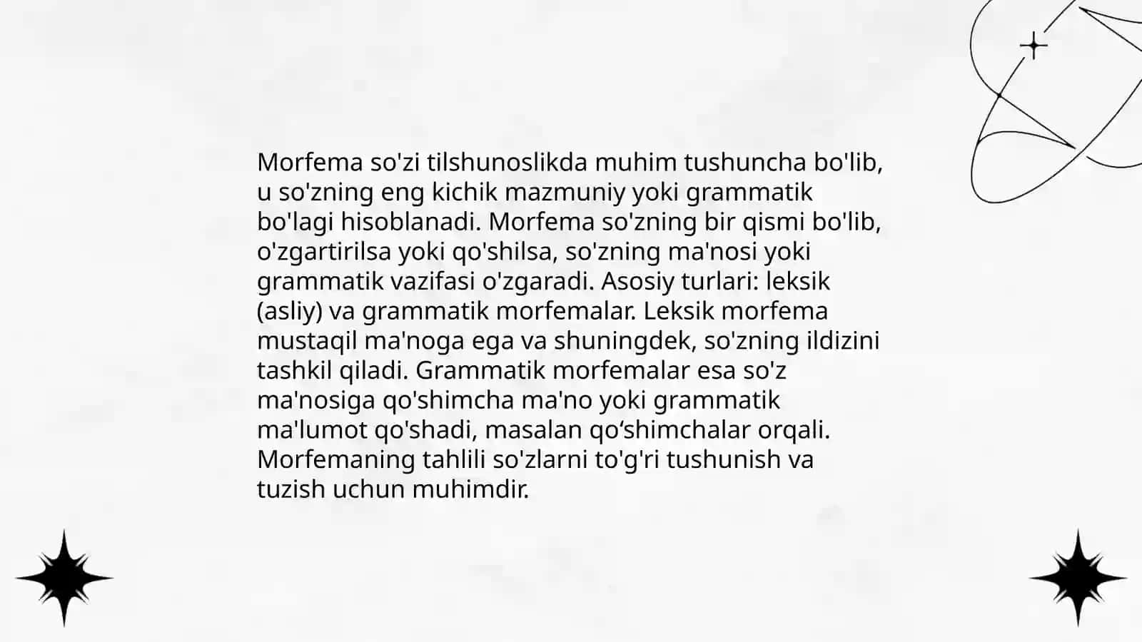 Morfemika Morfema va uning turlari 3