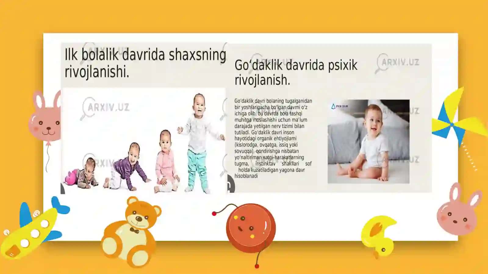 Bola tushunchasi, bolalik davri 3